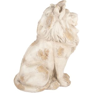 Clayre & Eef 5MG0080 Decoratie Leeuw 50x30x62 cm Beige/Bruin