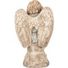 Clayre & Eef Decoratie Engel 32x23x56 cm Beige Grijs