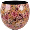 Clayre & Eef 66387 Decoratieve vaas Ø 28x25 cm Geel-Roze