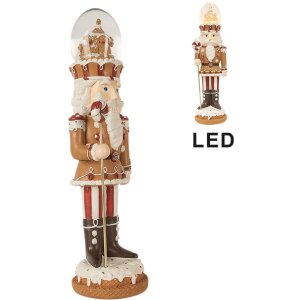 Clayre & Eef Decoratieve Notenkraker met LED 14x13x48 cm