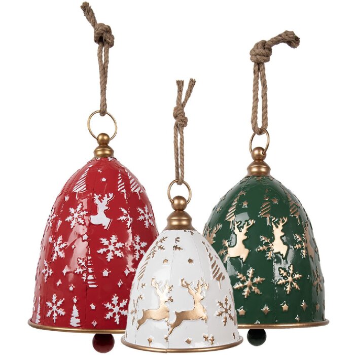Clayre & Eef Decoratieve Belset 3 Rood Groen Wit