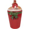 Clayre & Eef 6CE2227 Voorraadpot met deksel 16x14x27 cm