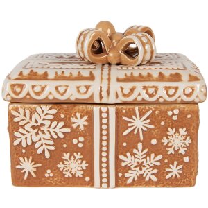 Clayre & Eef 6CE2229 Voorraadpot met deksel 19x13x16 cm