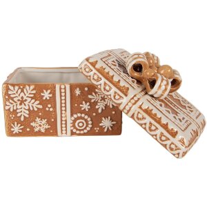 Clayre & Eef 6CE2229 Voorraadpot met deksel 19x13x16 cm