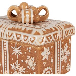 Clayre & Eef 6CE2229 Voorraadpot met deksel 19x13x16 cm
