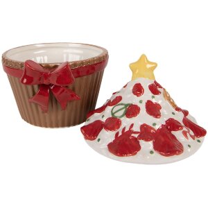 Clayre & Eef 6CE2230 Voorraadpot met deksel 18x16x20 cm