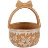 Clayre & Eef Mand Ø 15x21 cm Bruin-Beige Keramiek