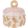 Clayre & Eef 6CE2232 Voorraadpot met deksel 18x18 cm Keramiek
