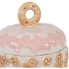Clayre & Eef 6CE2232 Voorraadpot met deksel 18x18 cm Keramiek