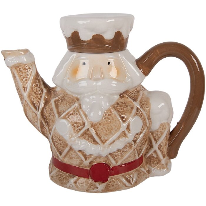 Clayre & Eef Theepot 22x12x18 cm 900 ml Keramiek