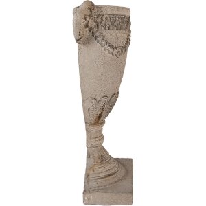 Clayre & Eef Wandbloempot 29x11x44 cm beige-bruin