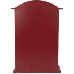 Clayre & Eef 6Y5915 Brievenbus 23x8x34 cm Rood Wit