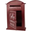 Clayre & Eef 6Y5915 Brievenbus 23x8x34 cm Rood Wit