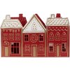 Clayre & Eef 6Y5919 Kerzenhalter 38x13x25 cm rood-wit ijzer