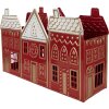 Clayre & Eef 6Y5919 Kerzenhalter 38x13x25 cm rood-wit ijzer
