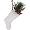 Clayre & Eef Decoratieve Kerstsok 25x6x62 cm