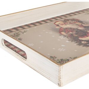 Clayre & Eef Dienbladset 3-delig Beige-Rood