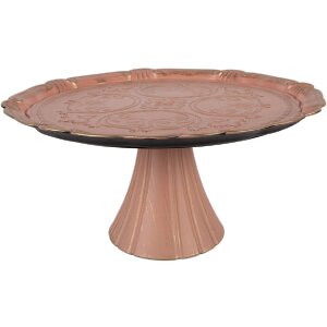 Clayre & Eef Taartplateau Roze Goud 32x15 cm
