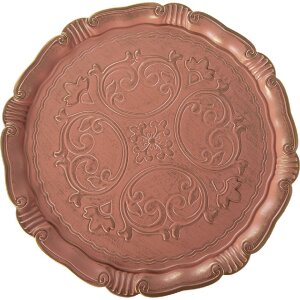 Clayre & Eef Taartplateau Roze Goud 32x15 cm