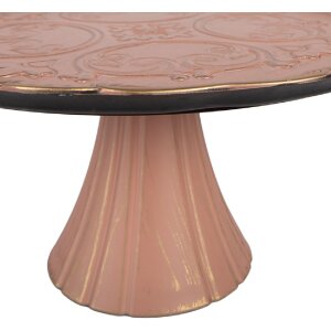Clayre & Eef Taartplateau Roze Goud 32x15 cm