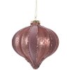 Clayre & Eef 6GL5157 Kerstbal Roze 10x10 cm