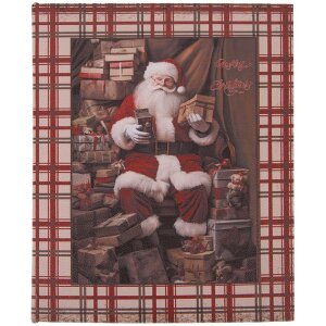 Clayre & Eef 6H2465 Dozen in Boekvorm 3-Delig Bruin/Rood