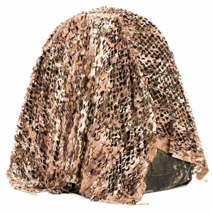 Buteo Photo Gear 3D-Bladeren Camouflagenet Forest Camo Bruin 2,4x3 m