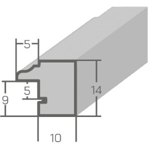 MendeFrames H007 Fotolijst Notenhout Goud 20x30 cm