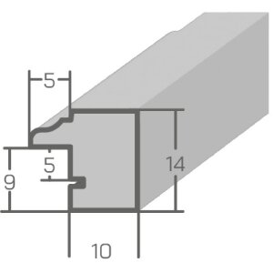 MendeFrames Houten fotolijst H007 Antireflexglas 28x35 cm Notenhout