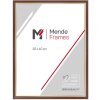MendeFrames H007 Houten Fotolijst 29,7x42 cm Notenhout met Gouden Rand Kunstglas