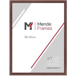 MendeFrames Fotolijst H007 30x30 cm Notenhout met Kunstglas