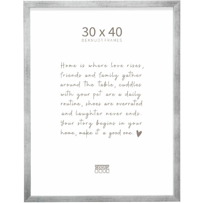 Deknudt houten fotolijst antikzilver 30x40 cm