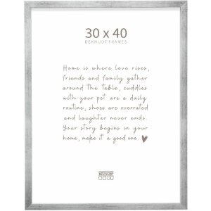 Deknudt houten fotolijst antikzilver 30x40 cm