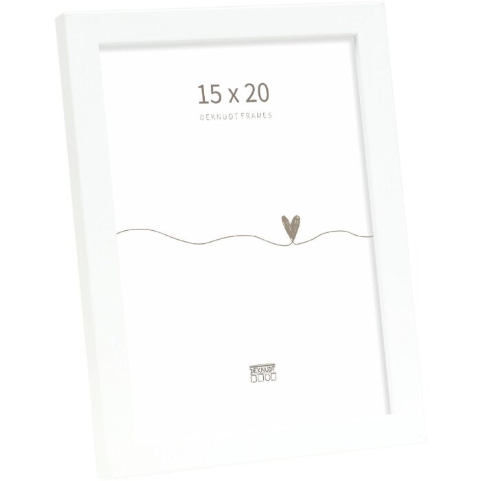 Deknudt Houten Fotolijst S243D Wit 15x20 cm