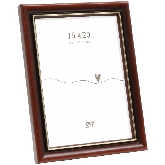 Deknudt S407H2 Klassieke houten fotolijst 15x20 cm Bruin