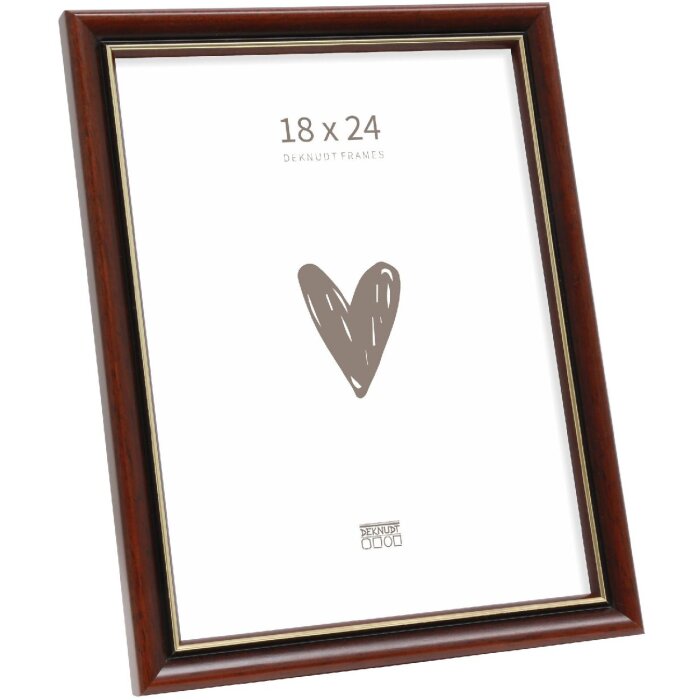 Deknudt S407H2 Klassieke Houten Fotolijst 18x24 cm Bruin