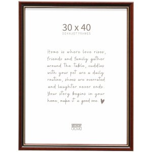 Deknudt S407H2 Klassieke houten foto-rand 30x40 cm Bruin