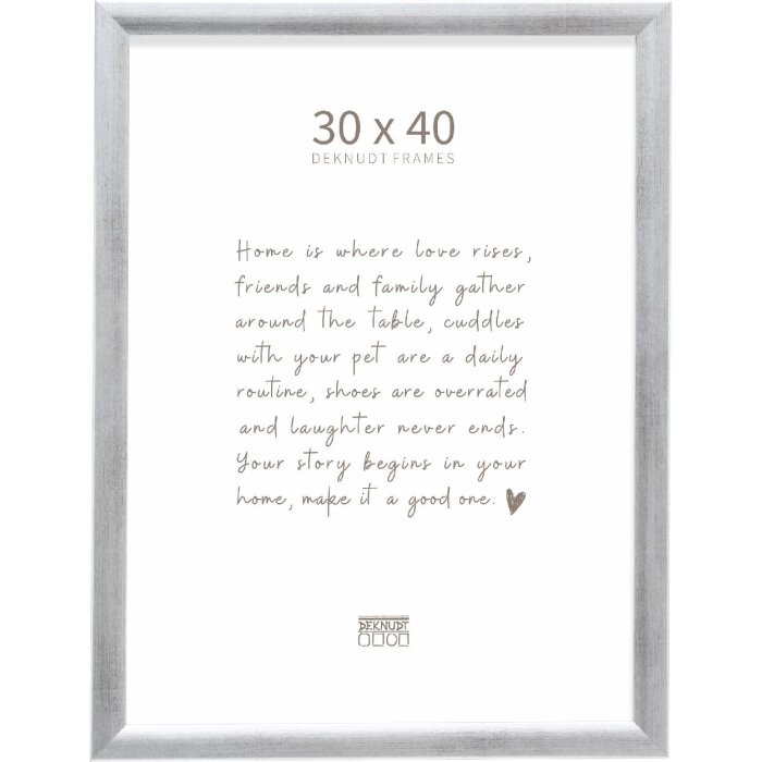 Deknudt S54SD3 zilveren foto-lijst 30x40 cm hout