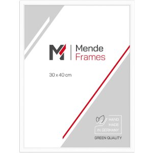 MendeFrames houten fotolijst wit 24x30 cm met kunstglas
