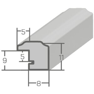 MendeFrames houten fotolijst bruin 30x60 cm met anti-reflectie glas