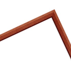 MendeFrames H011 Mahonie houten fotolijst 40x40 cm met kunstglas