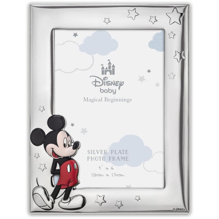 ZEP Baby Fotolijst Mickey 1 10x15 cm Zilver Glanzend DI2204