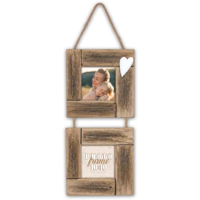 ZEP Fotolijst Essence voor 2 fotos 10x10 cm Bruin