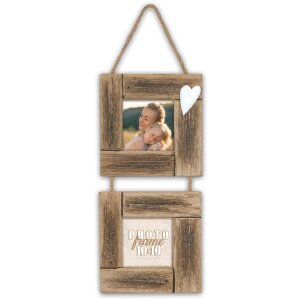 ZEP Fotolijst Essence voor 2 fotos 10x10 cm Bruin