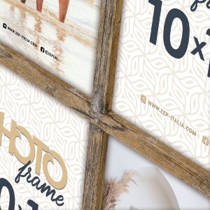 ZEP Houten Fotolijst Bregenz 4 Fotos 10x15 cm bruin RE446