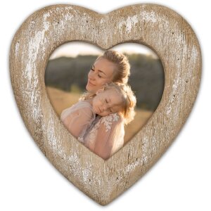 ZEP Houten fotolijst Liefde 10x10 cm Hartvormig