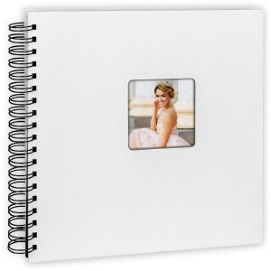 ZEP Spiralalbum Misty Wit 31x31 cm – 50 zwarte...