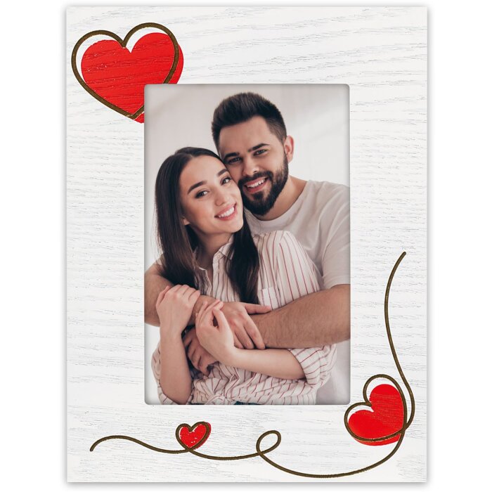 ZEP Houten Fotolijst Zoe 10x15 cm Harten WH4846