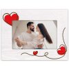 ZEP Houten Fotolijst Zoe Wit 10x15 cm Hartjes Liggend