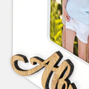 ZEP Houten Fotolijst Abuelos 10x15 cm Hoogformaat Wit